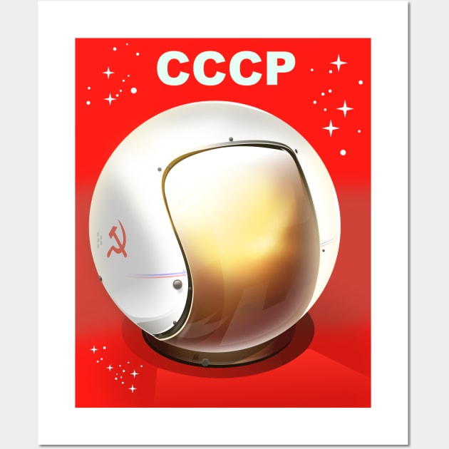 CCCP Helmet Wall Art by nickemporium1